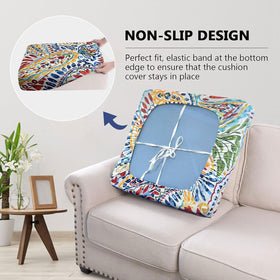 BBSET stretch fabric cushion cover hugs cushions for a smooth, snug appearance