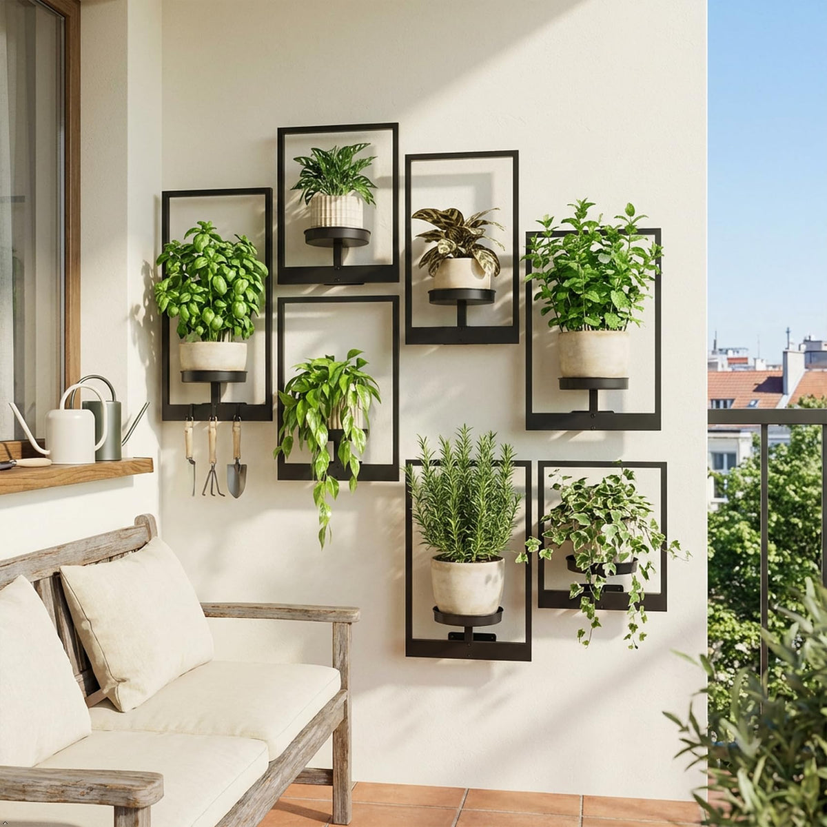 bbteroiu wall planters support up to 22 lbs in use