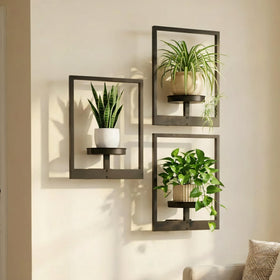 bbteroiu picture frame wall planter front view elevates indoor greenery as wall art