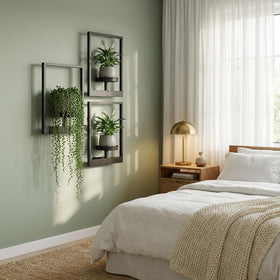 bbteroiu outdoor-ready wall planter on patio for herbs