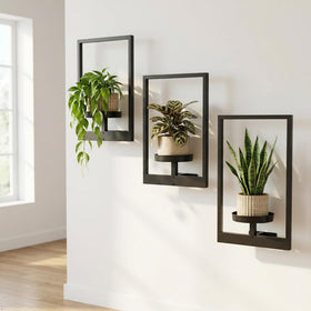 bbteroiu picture frame wall planter black finish adds modern style