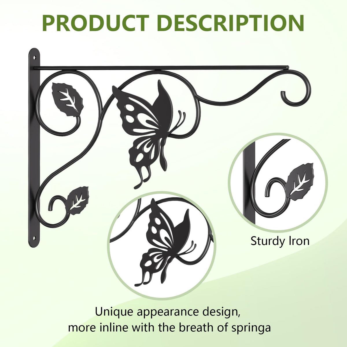 BBTFAA 2-pack plant hooks ready for secure yard and balcony decor