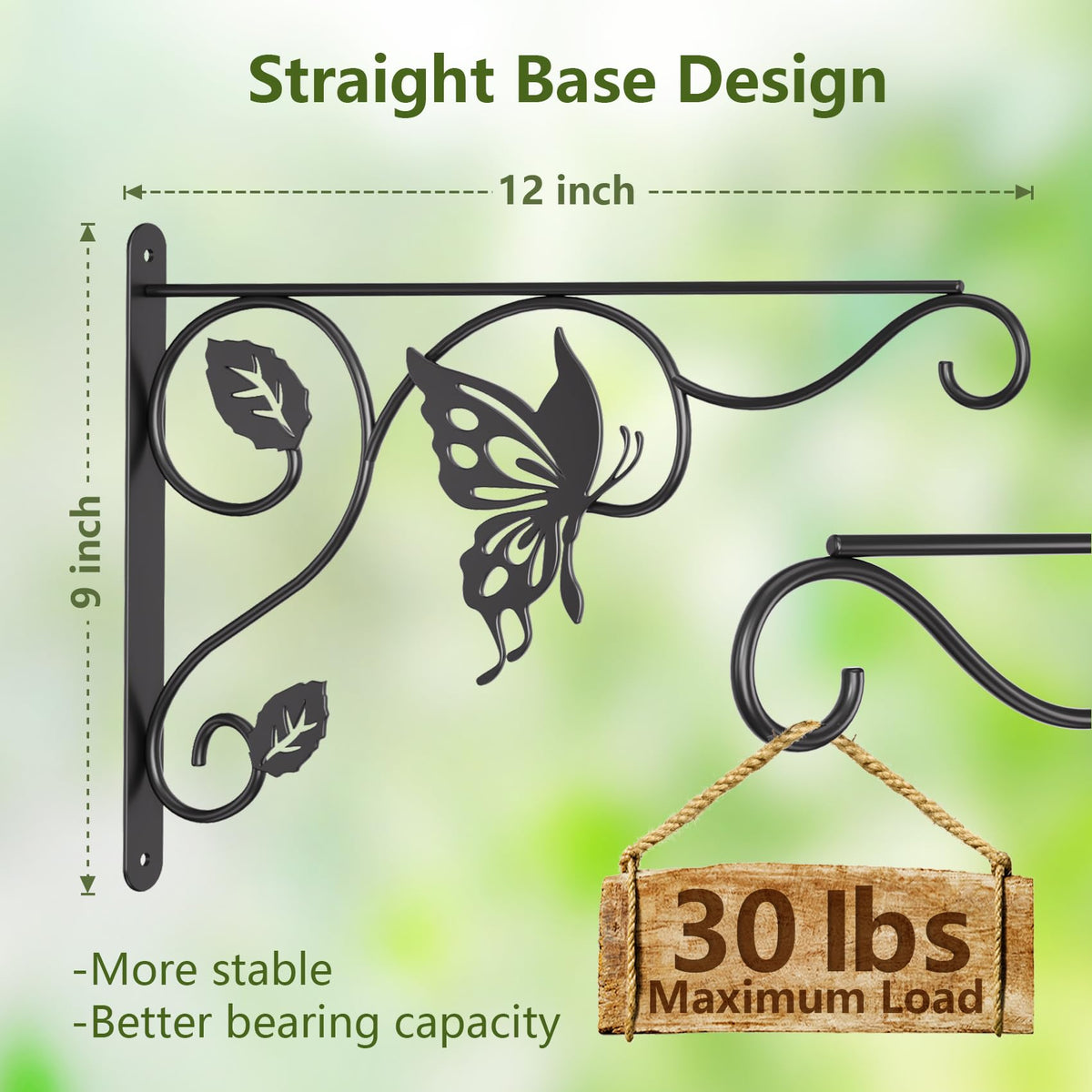 BBTFAA butterfly-design wall hanger adds natural charm to garden patios