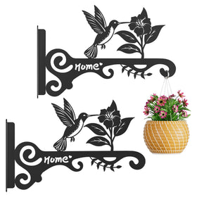 BBTFAA bird-design metal plant hooks for chic indoor display.