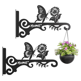 BBTFAA metal plant hooks with butterfly design for stylish indoor decor and plants