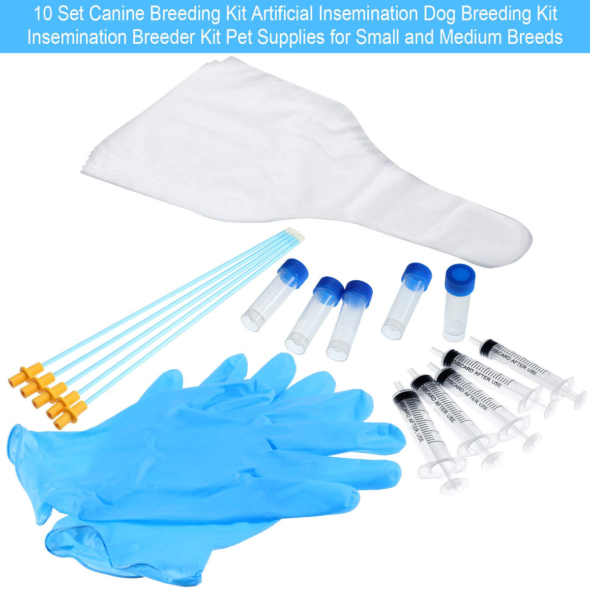 BBTO 5 ml measuring syringes without needles for accurate dosing during AI.