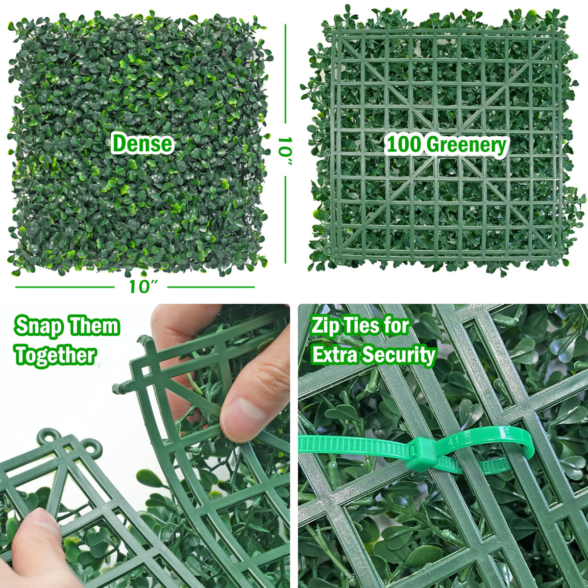 BCBLF UV-resistant boxwood greenery for durable outdoor privacy