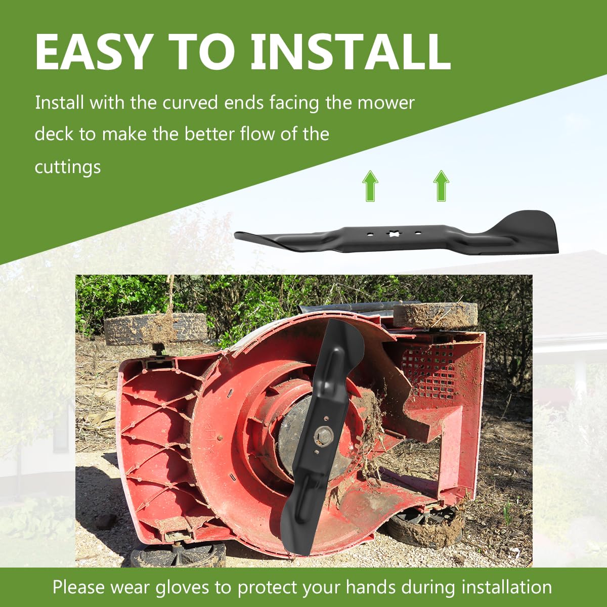 BCQNXX 6-point star center hole ensures secure attachment