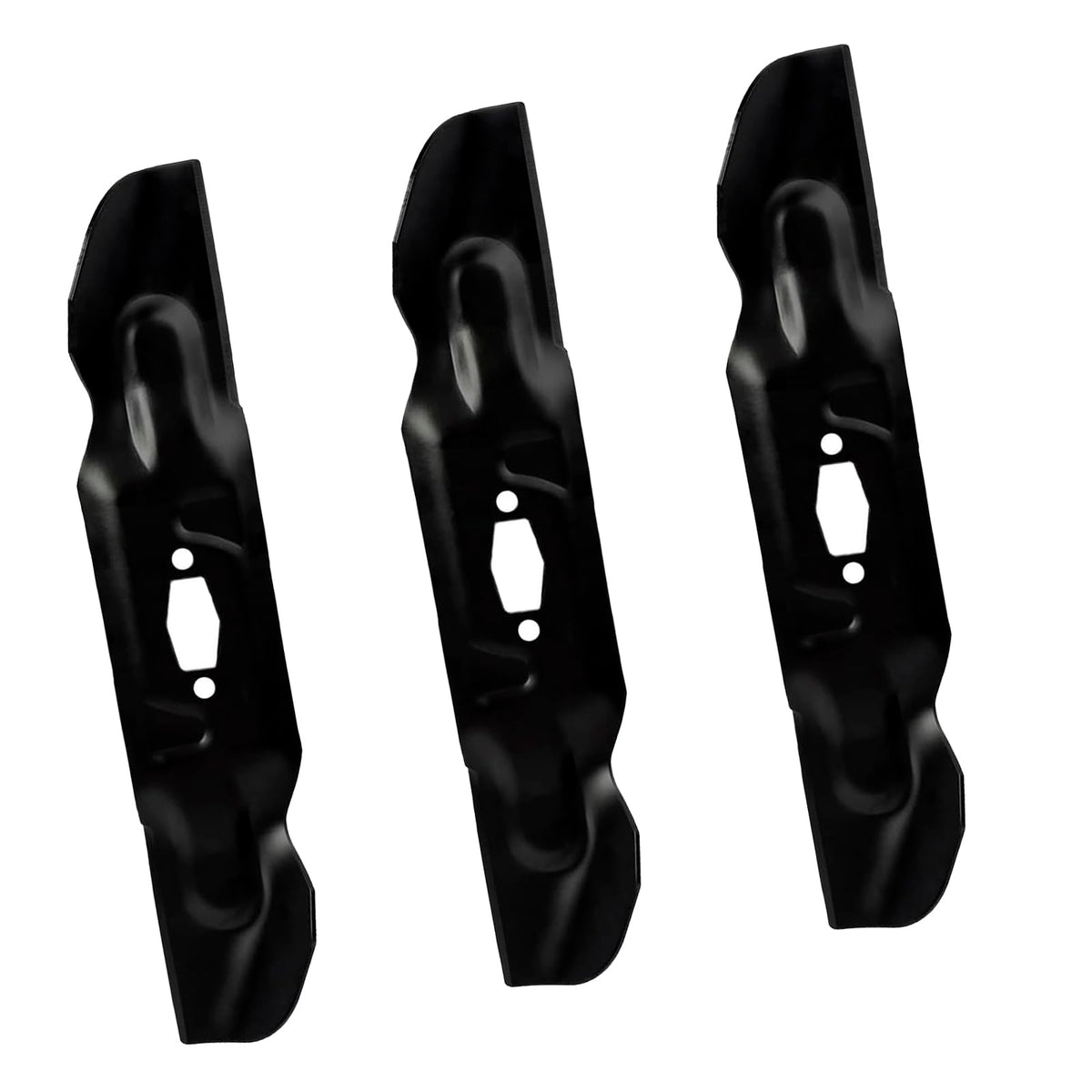 BCQNXX 742P05094 high lift blade 3-pack for 50-inch decks, improves cutting efficiency.