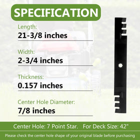 BCQNXX AM131033 replacement blade detail highlighting extended cutting surface.
