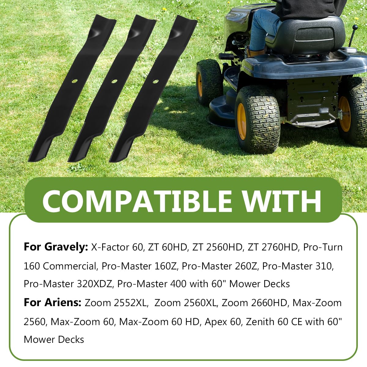 BCQNXX anti-rust blade surface for longevity during mowing