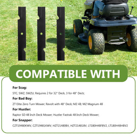 BCQNXX cutting performance demo on grass showing even results