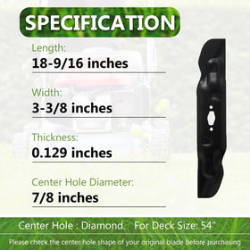 BCQNXX diamond-hole blade pattern improving blade mounting and airflow