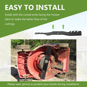 BCQNXX extended cutting surface improves efficiency on dense grass