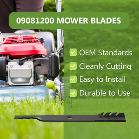 BCQNXX heavy-duty blade in rugged metal for tough mowing tasks.