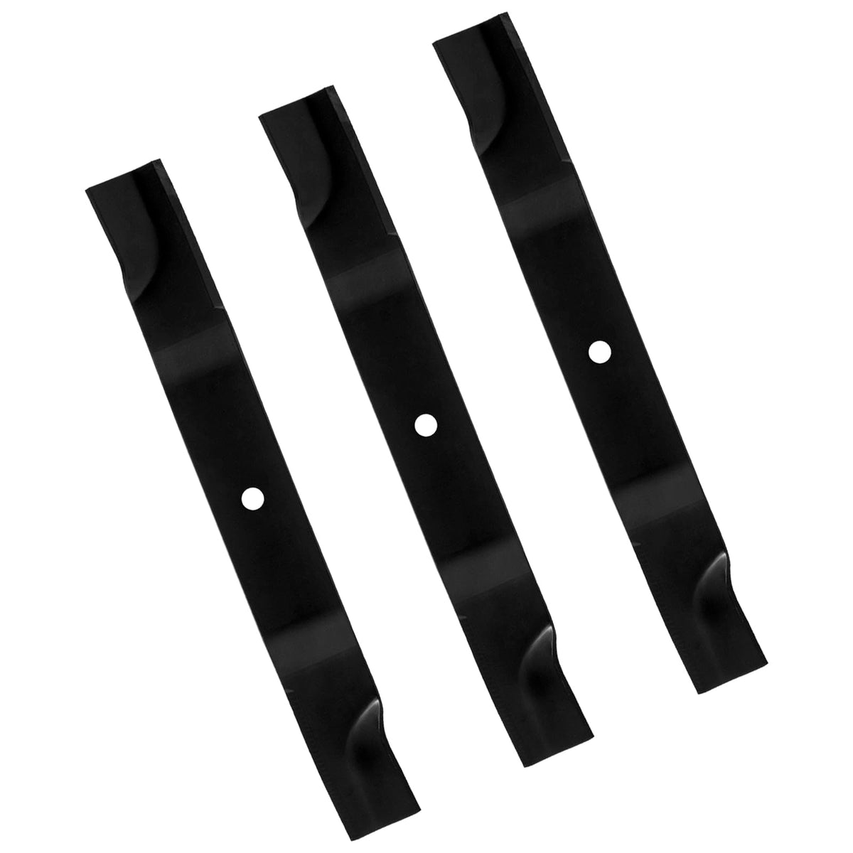 BCQNXX high lift blade close-up for 60-inch decks showing a durable edge