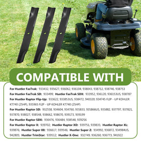 BCQNXX high lift blades compatible with Raptor series for clean cuts