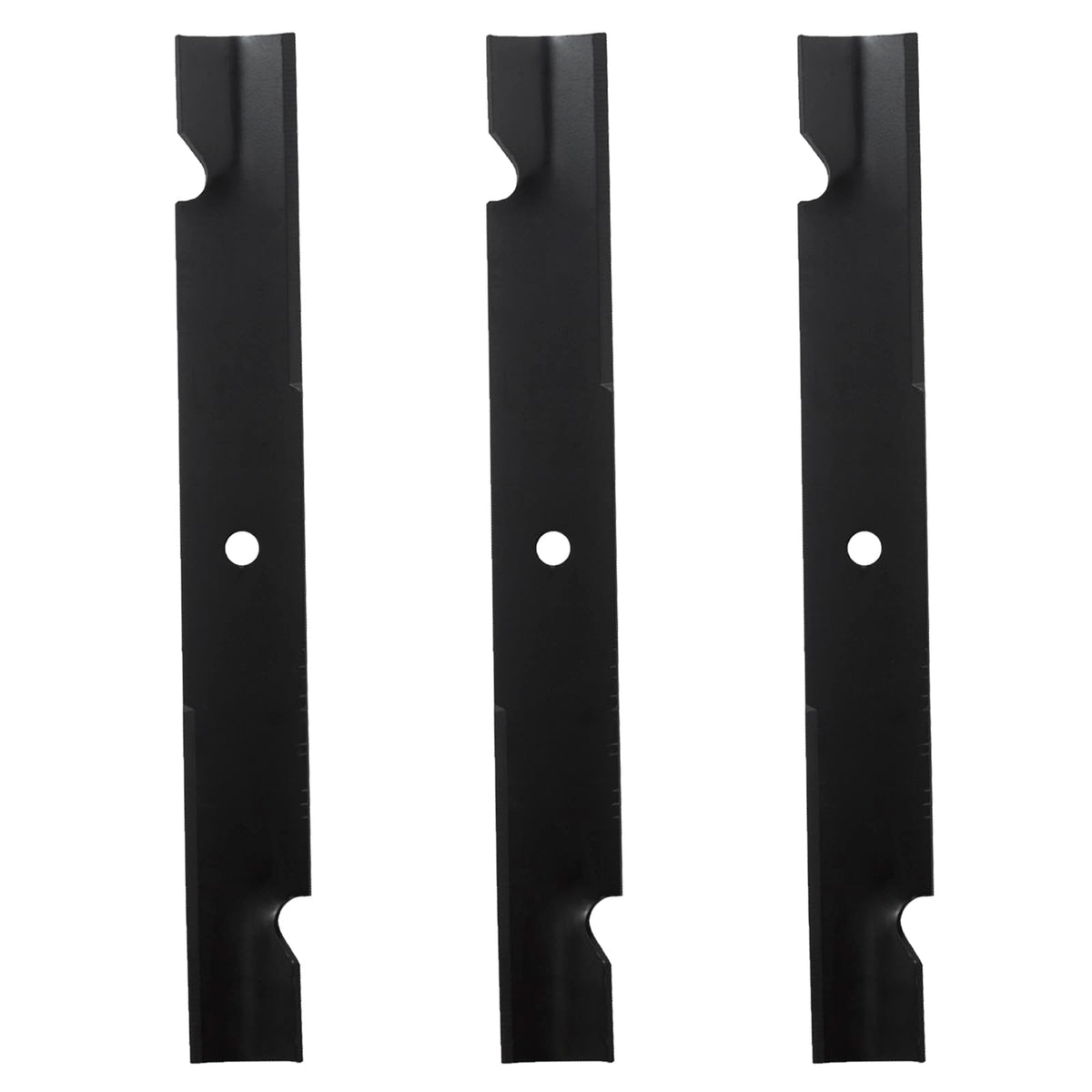 BCQNXX high lift mower blades for 60-inch decks shown in a ready-to-install layout.