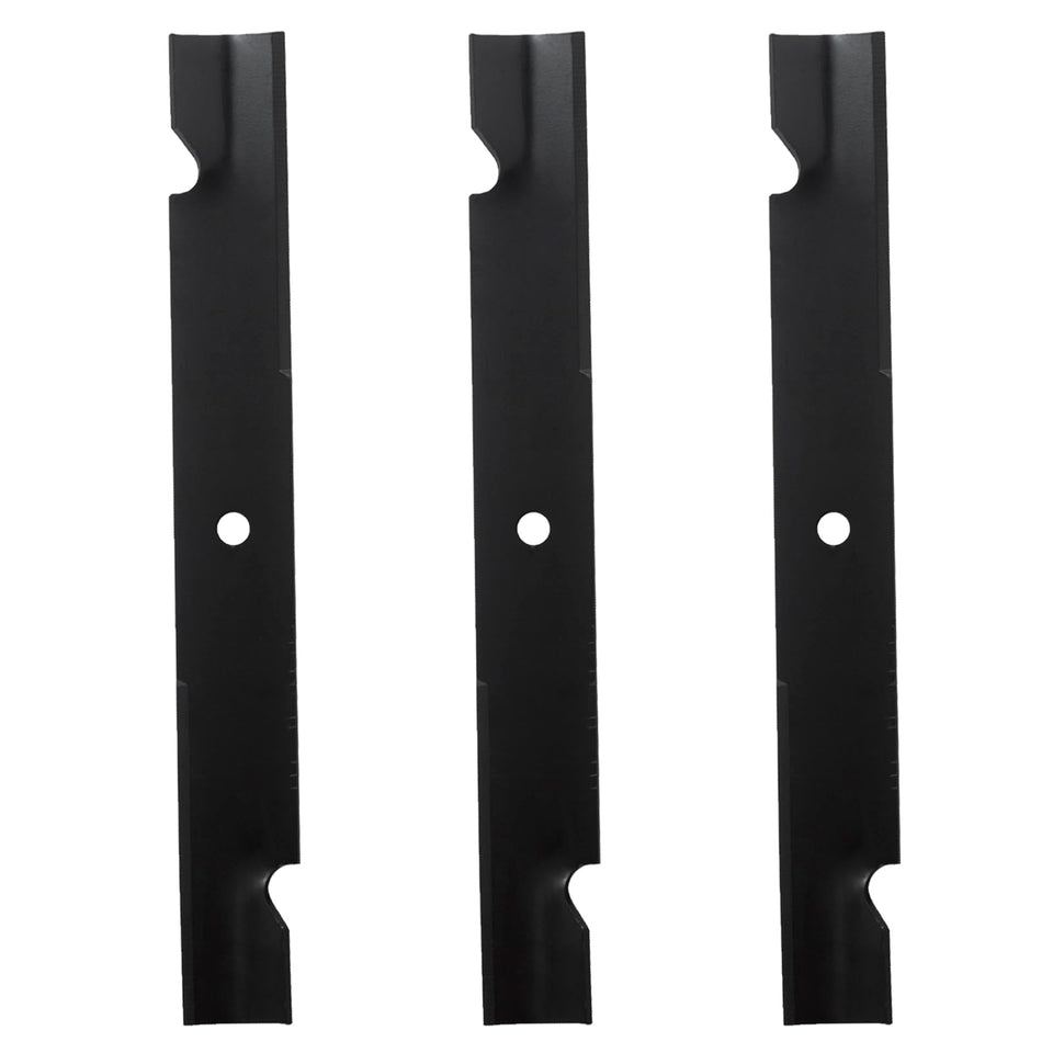 BCQNXX high lift mower blades for 60-inch decks shown in a ready-to-install layout.