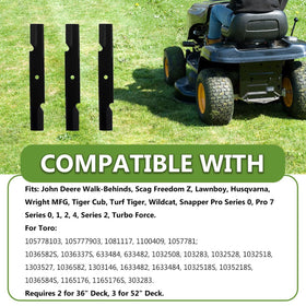 BCQNXX high lift blades durable steel construction for durability.