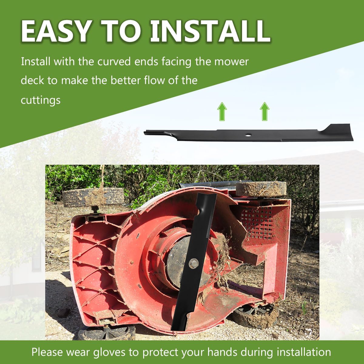 BCQNXX blade detail highlights replacement-ready design for easy maintenance.