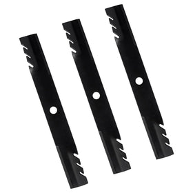 BCQNXX mulching blade three-pack for 60-inch decks with durable construction.