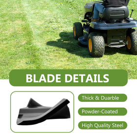BCQNXX powder-coated blade finish resists rust