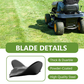 BCQNXX powder-coated finish helps resist rust during mowing