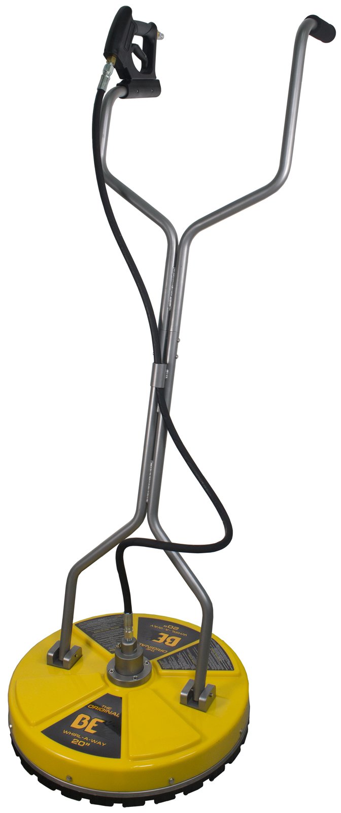 BE Power Equipment BE Pressure surface cleaner frame design for easier handling and reduced fatigue.