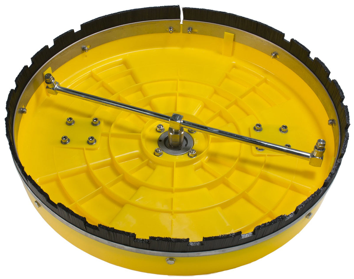 Heavy-duty polypropylene cover protects internals during outdoor cleaning tasks.