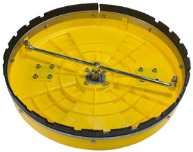 Heavy-duty polypropylene cover protects internals during outdoor cleaning tasks.
