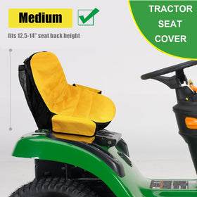 BeadChica Upgraded Tractor Seat Cover with side pockets keeps gloves and tools within reach.