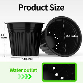 BeapTcely 3-gallon planter pot showing drainage hole for healthy roots.