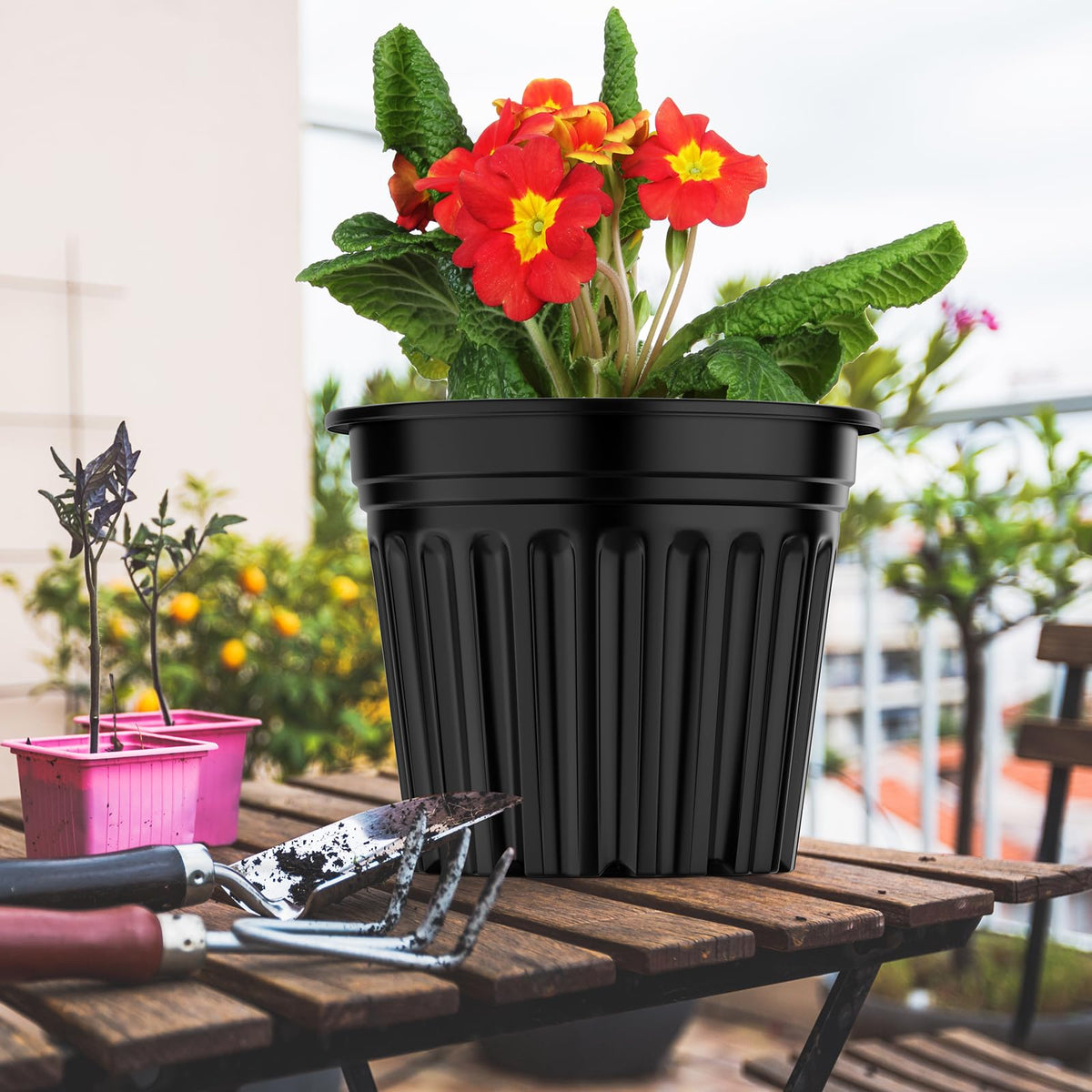 BeapTcely sturdy nursery pot resists deformation for long outdoor season.
