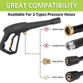 Bear Force extension wand attachment extends reach to high or tight spaces.