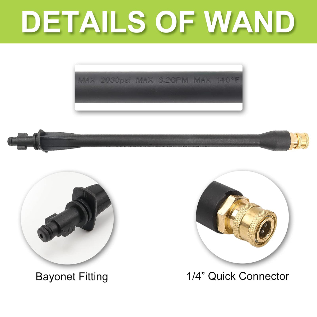 BEAR FORCE gun inlet M22 male for easy compatibility with washers