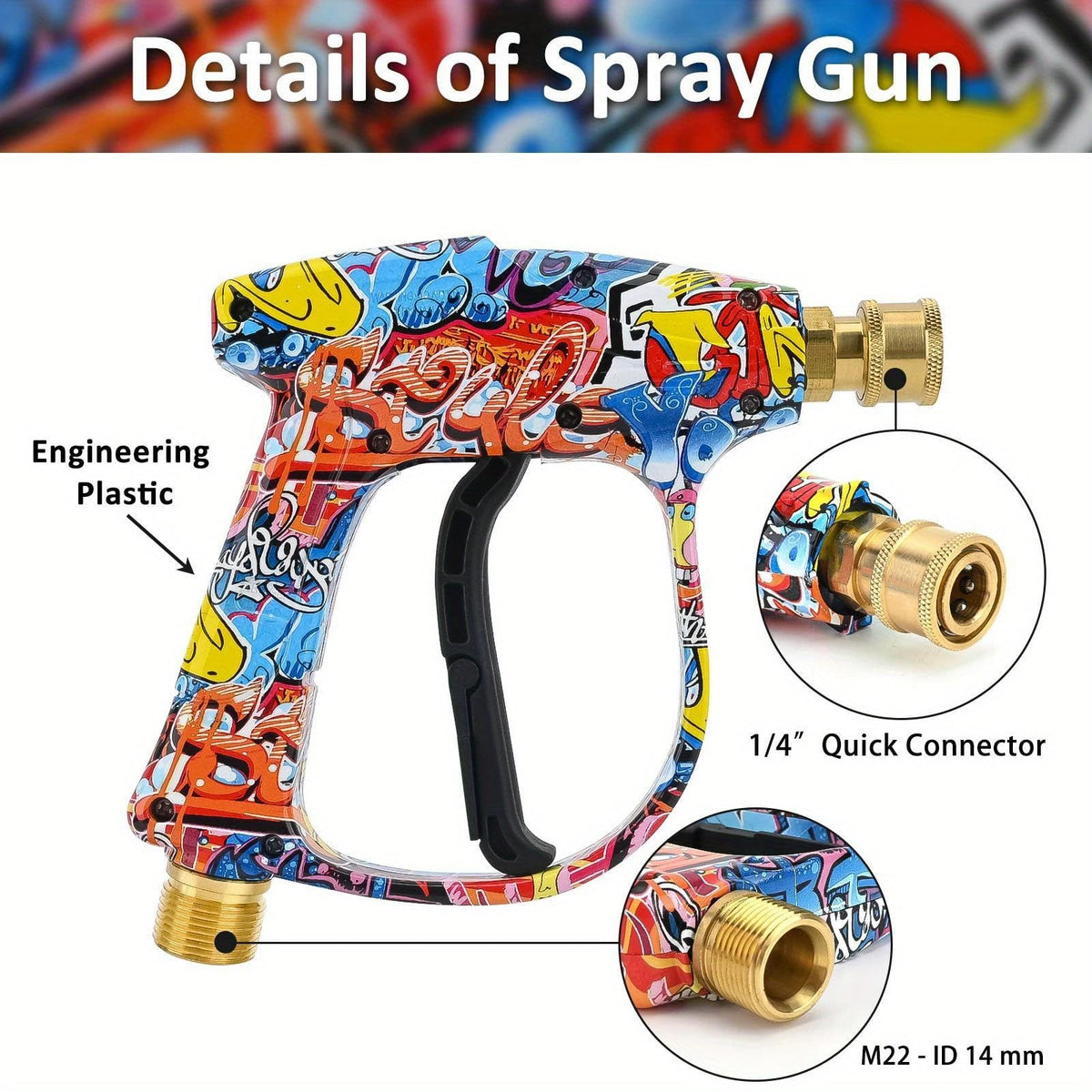 Bear Force high pressure gun ergonomic handle design for comfortable extended use.