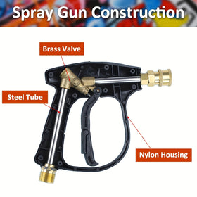 Bear Force high pressure gun compatible with foam cannon and nozzles.