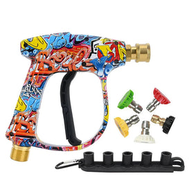 Bear Force high pressure gun front view shows compact, easy-to-handle design for control.