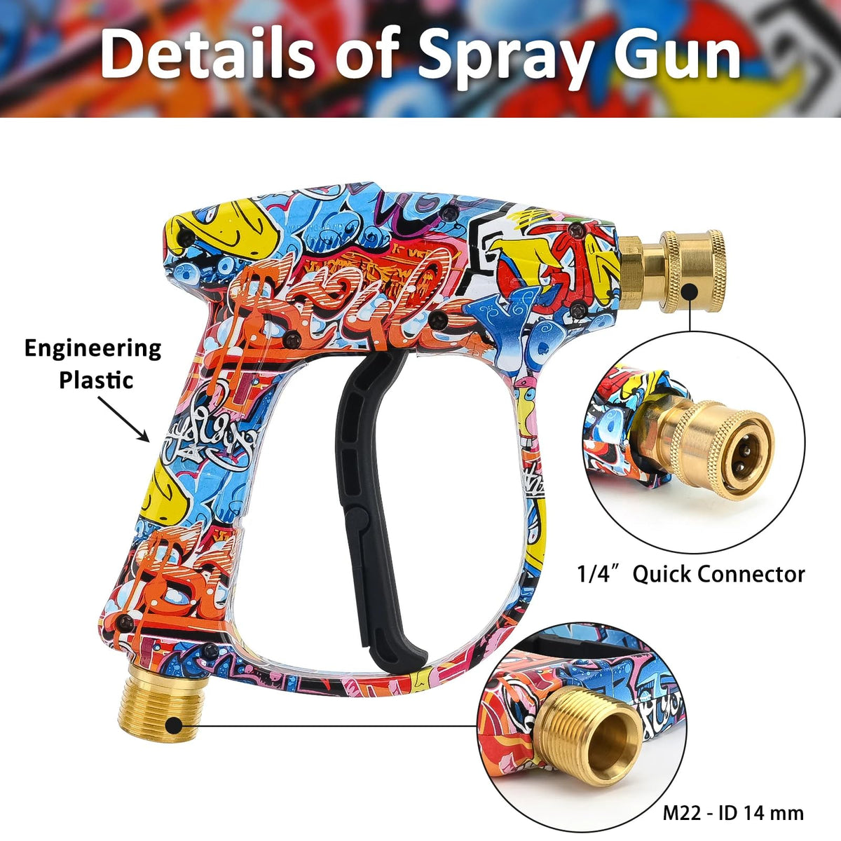 Bear Force high pressure gun side view highlights ergonomic, lightweight construction.