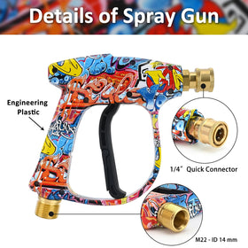 Bear Force high pressure gun side view highlights ergonomic, lightweight construction.