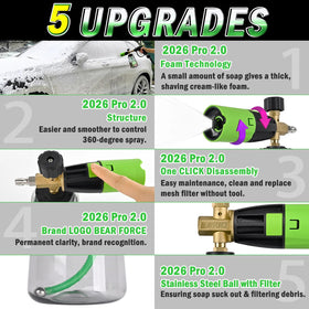 BEAR FORCE ProPlus 34oz translucent bottle shows soap level at a glance