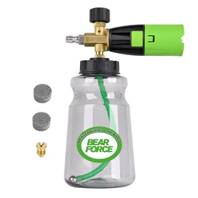 BEAR FORCE ProPlus foam cannon delivering thick foam for thorough cleansing