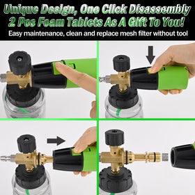 BEAR FORCE ProPlus foam cannon with one click disassembly for easy maintenance
