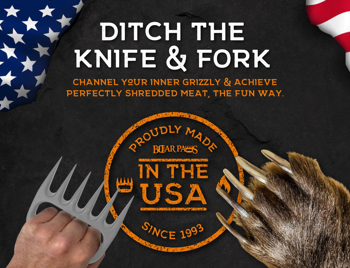 Bear Paws Meat Claws in action as a BBQ tool for meat prep
