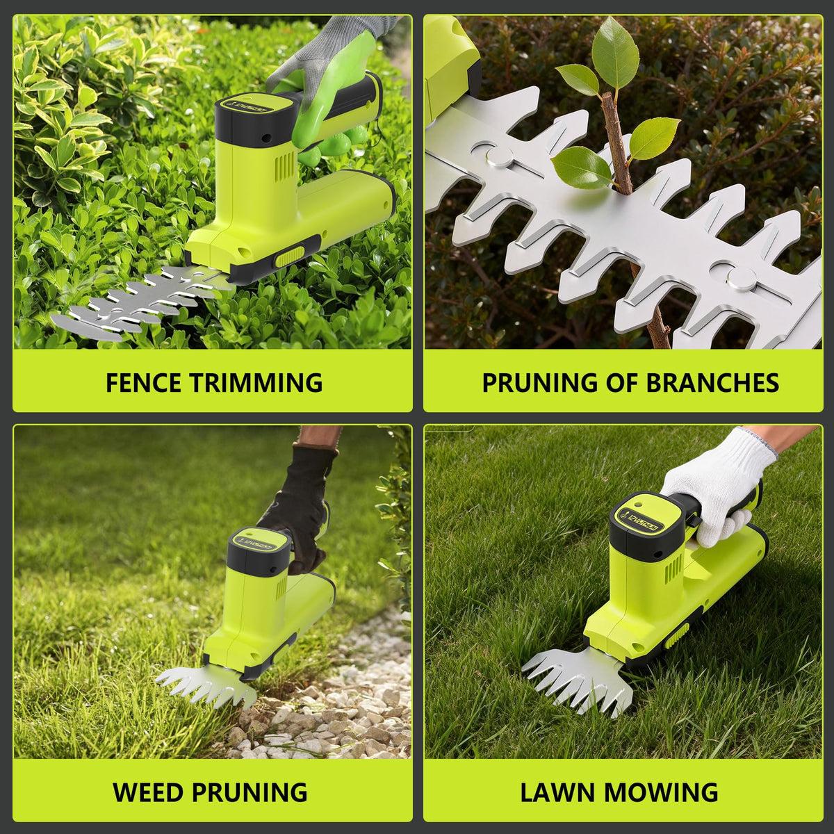 BeautFirst charger included for quick top-ups before weekend garden work.