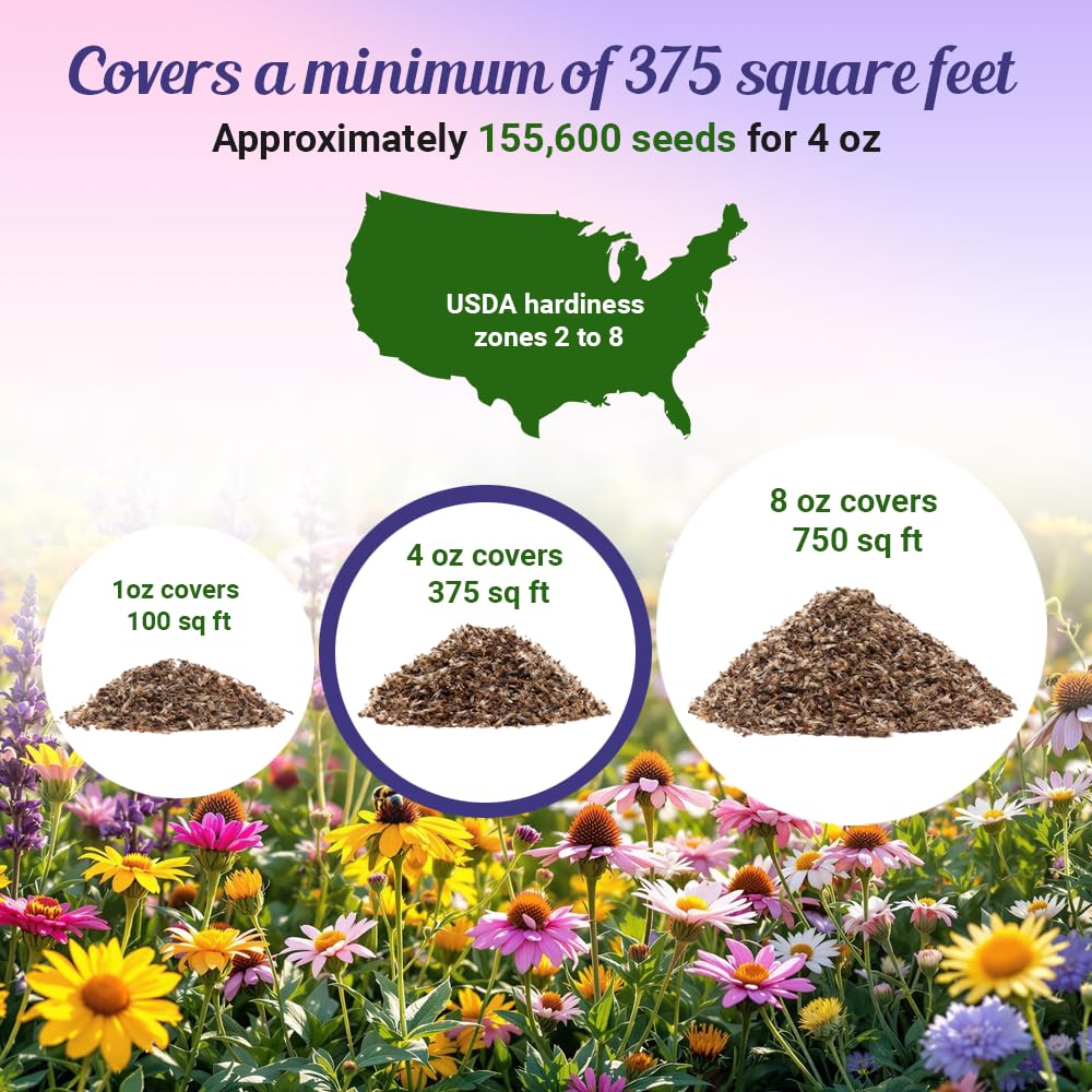 Beauty Beyond Belief BBB Seed wildflowers under trees for shaded planting areas.