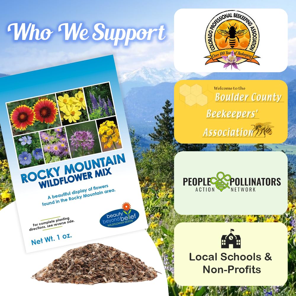 Beauty Beyond Belief seed coverage 100 sq ft figure demonstrates generous planting for high-altitude gardens.