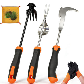 BeaverLodger 5-in-1 weed puller tool in action for effortless weeding