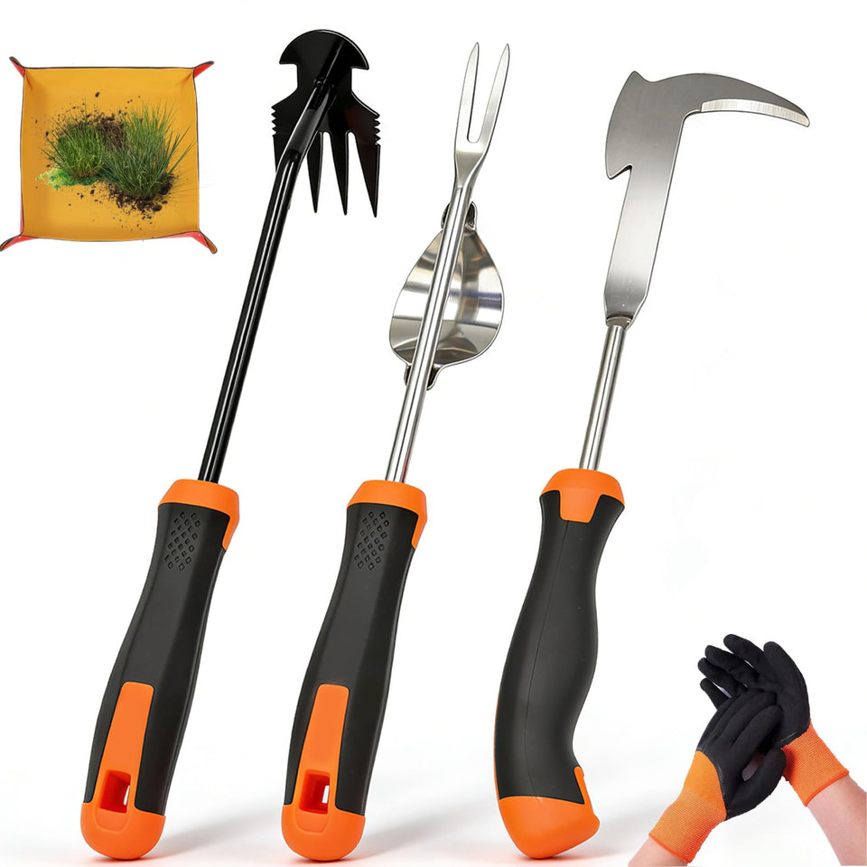 BeaverLodger 5-in-1 weed puller tool in action for effortless weeding